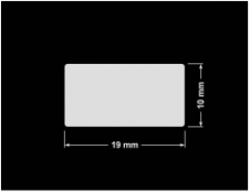 PLOMBA KRUCHA BIAŁA POŁYSK STABILNY PODKŁAD D-2829 prostokąt 19x10mm